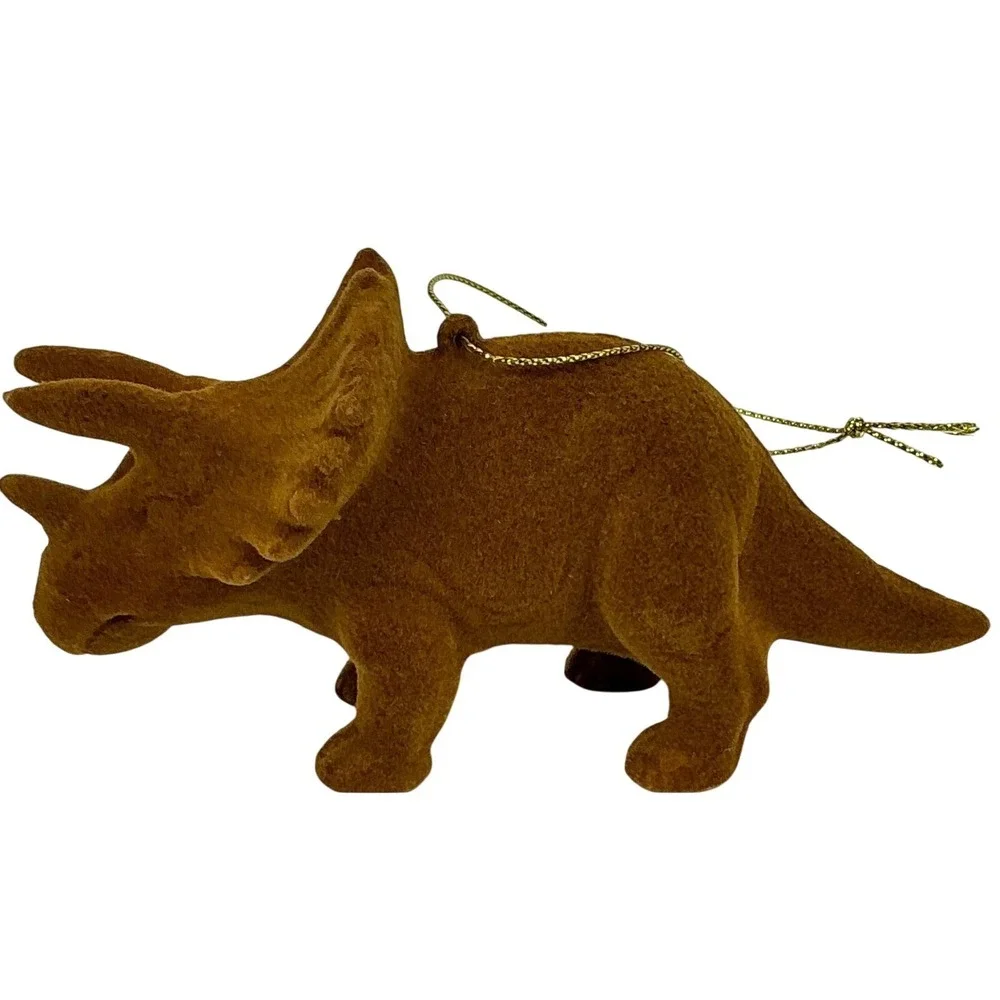 Set Of 3 Wondershop at Target Triceratops Dinosaur Ornament Holiday Decoration‎